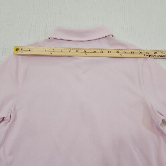 Banana Republic Performance Pique Polo Golf Tennis Shirt Men's M Medium Pink EUC - Picture 11 of 14